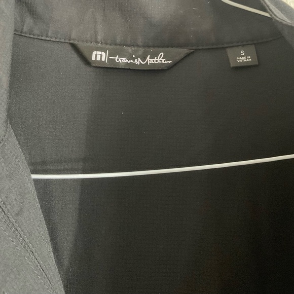 Travis Mathew Jacket Men's Small Black Crystal Cove 2.0 Full Zipper Coat Golf - Picture 4 of 10